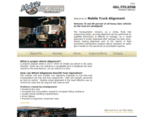 Tablet Screenshot of mobiletruckalignment.com